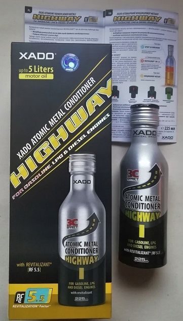 XADO Atomic Metal Conditioner Engine Oil Additive 225ml Revitalizant Highway