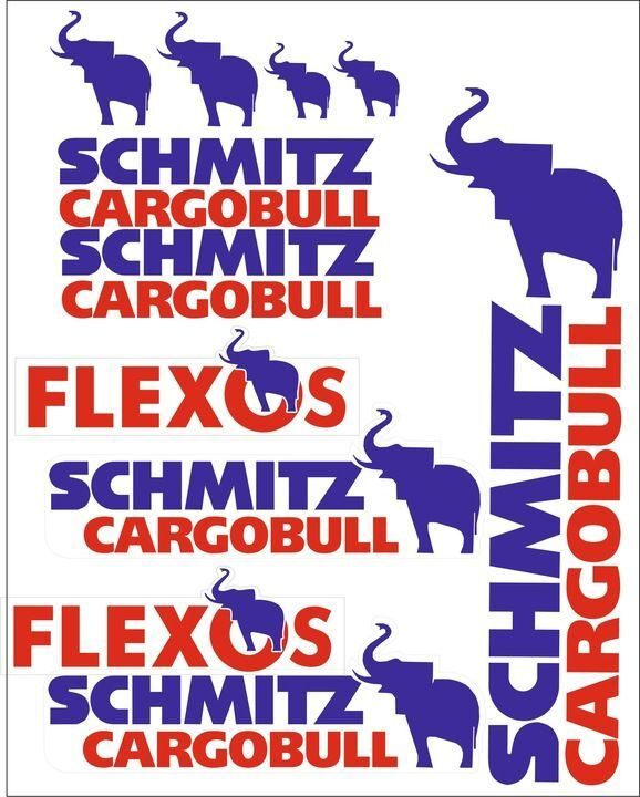 Schmitz Cargobull AUTOCOLLANT REMORQUE FLEXOS TIR MAN IVECO DAF Actros MAN Mercedes