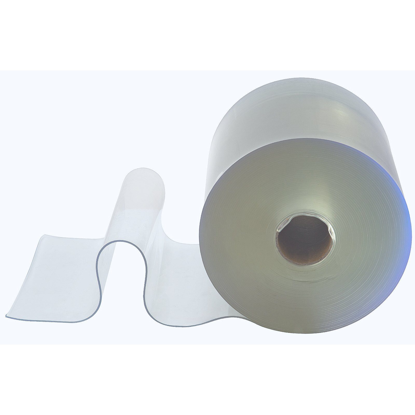 PVC Transparent Plain Strip Curtain for Supermarket Industrial 300mm Width x 3mm Thickness x 25m Length
