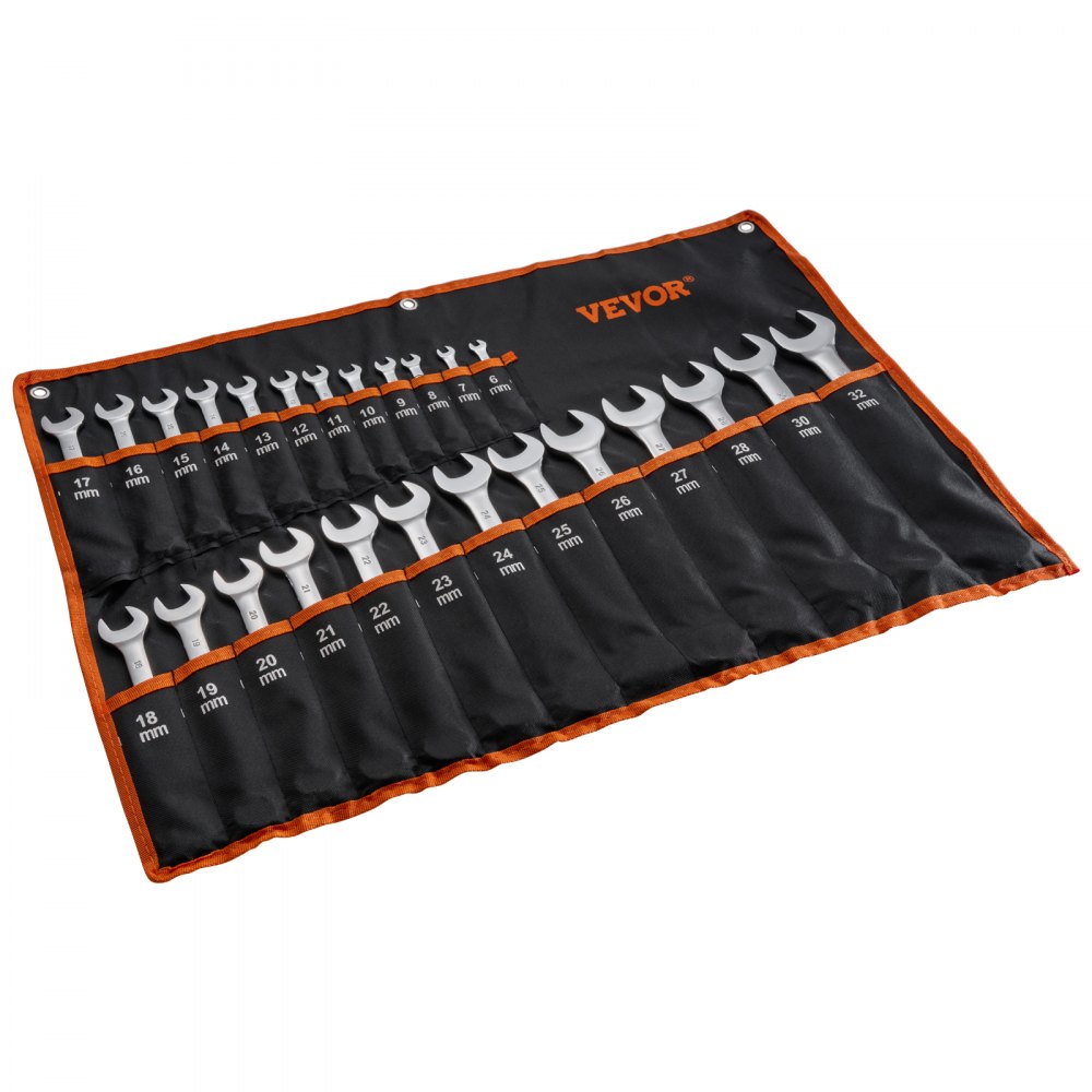 Sleutelset 25-delige ratelsleutelset met roltas, metrische sleutelset van koolstofstaal 6 mm tot 32 mm, ideaal voor huishoudelijke autoreparaties werkplaats garage noodgeval Sleutelset 25-delige ratelsleutelset met roltas, metrische sleutelset van koolstofstaal 6 mm tot 32 mm, ideaal voor huishoudelijke autoreparaties werkplaats garage noodgeval