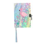 Flamingo padlock diary