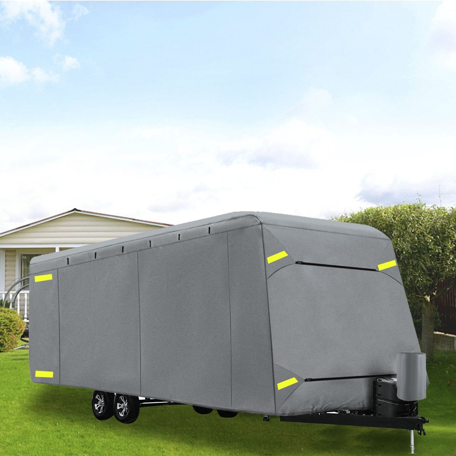 Bâche de camping-car caravane en tissu non tissé composite, bâche de camping-car imperméable et anti-UV jusqu'à 11,6 m