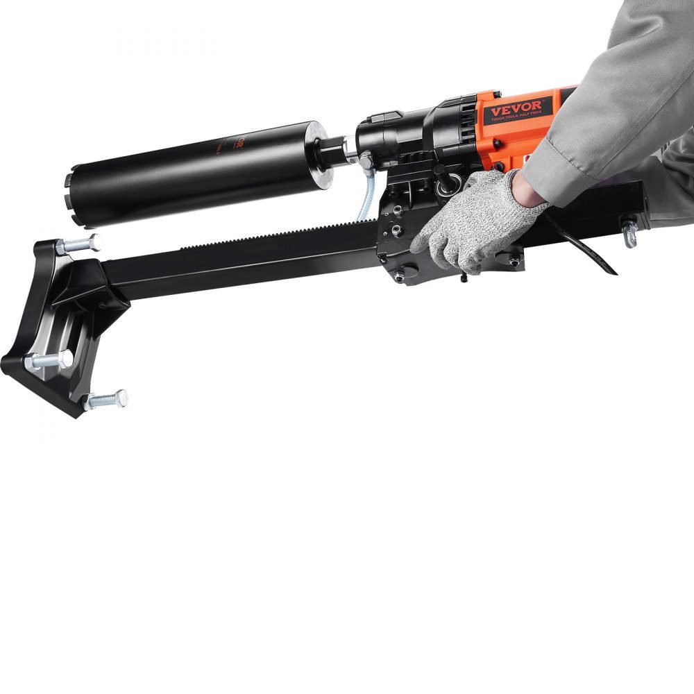 Diamantbohranlage 3200W Diamantkernbohrmaschine Kernbohrmaschine 0-750 U/min Kernbohrmaschine Nass- und Trockenbohren, 20cm Magnetbohrmaschine geeignet zum Bohren von Stahlbeton, Marmor usw