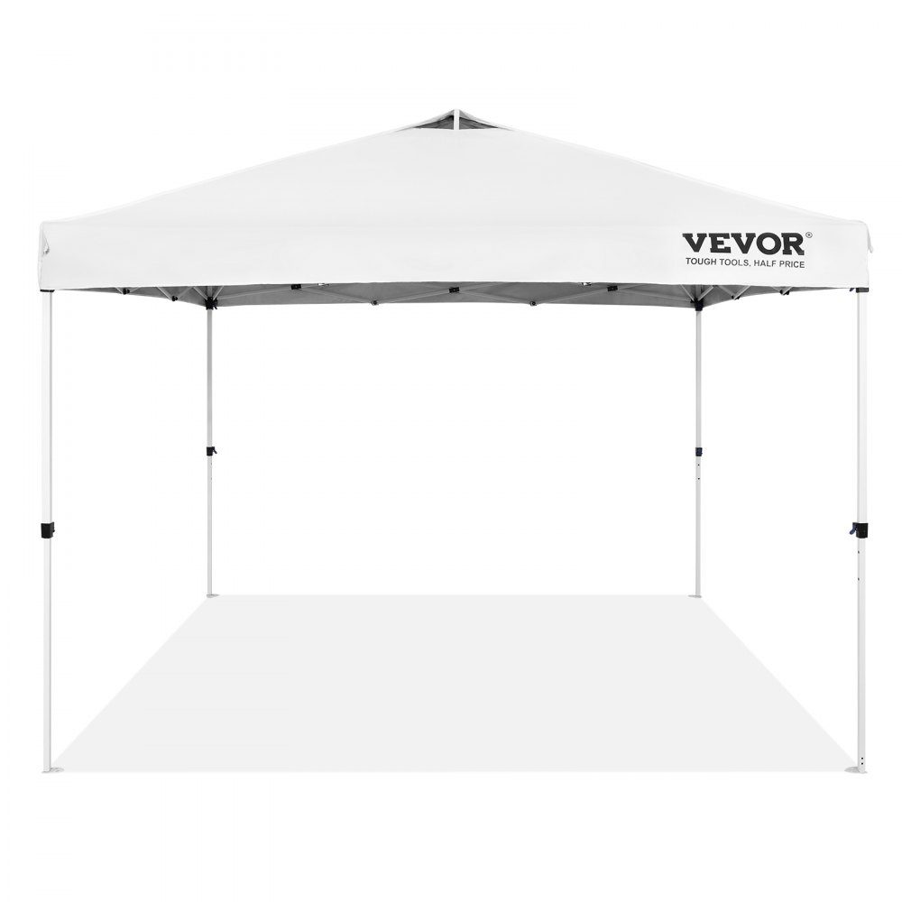 Tonnelle de jardin 120" x 120" x 120" Tente de jardin en tissu enduit d'argent PU 250D tonnelle pliante avec sac de rangement tente de fête tente pop-up pour 6-8 personnes tonnelle de jardin blanche pour voyage de camping