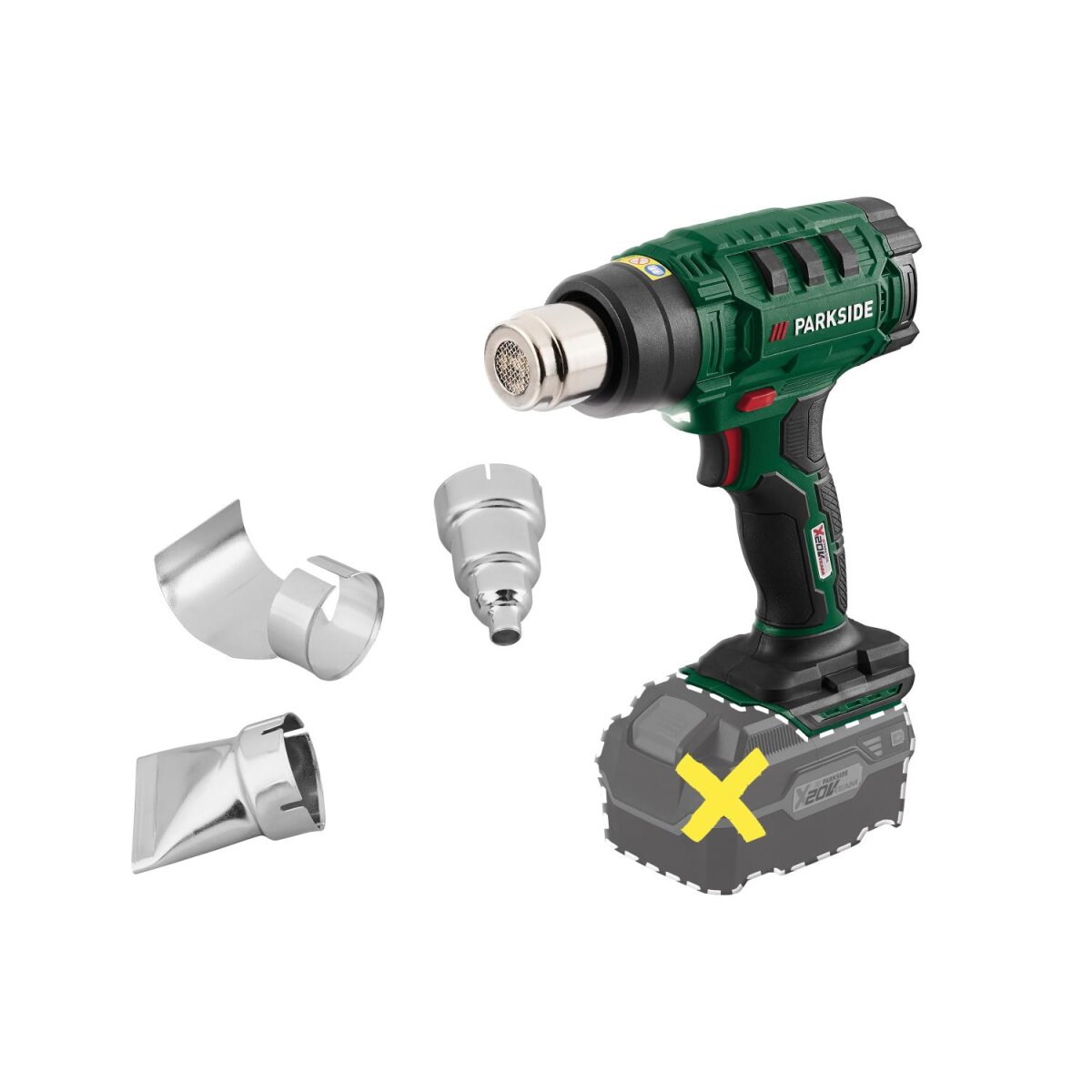 Akumulatorowa dmuchawa gorącego powietrza PARKSIDE® 20 V »PHLGA 20-Li D3«, bez akumulatora i ładowarki Akumulatorowa dmuchawa gorącego powietrza PARKSIDE® 20 V »PHLGA 20-Li D3«, bez akumulatora i ładowarki