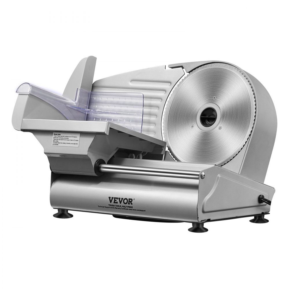 Fleischschneider für den Heimgebrauch, 180 W, 80–120 U/min, elektrischer Allesschneider, Lebensmittelschneider mit SUS420-Klingen, 0–15 mm, einstellbare Dicke, für Fleisch, Käse usw