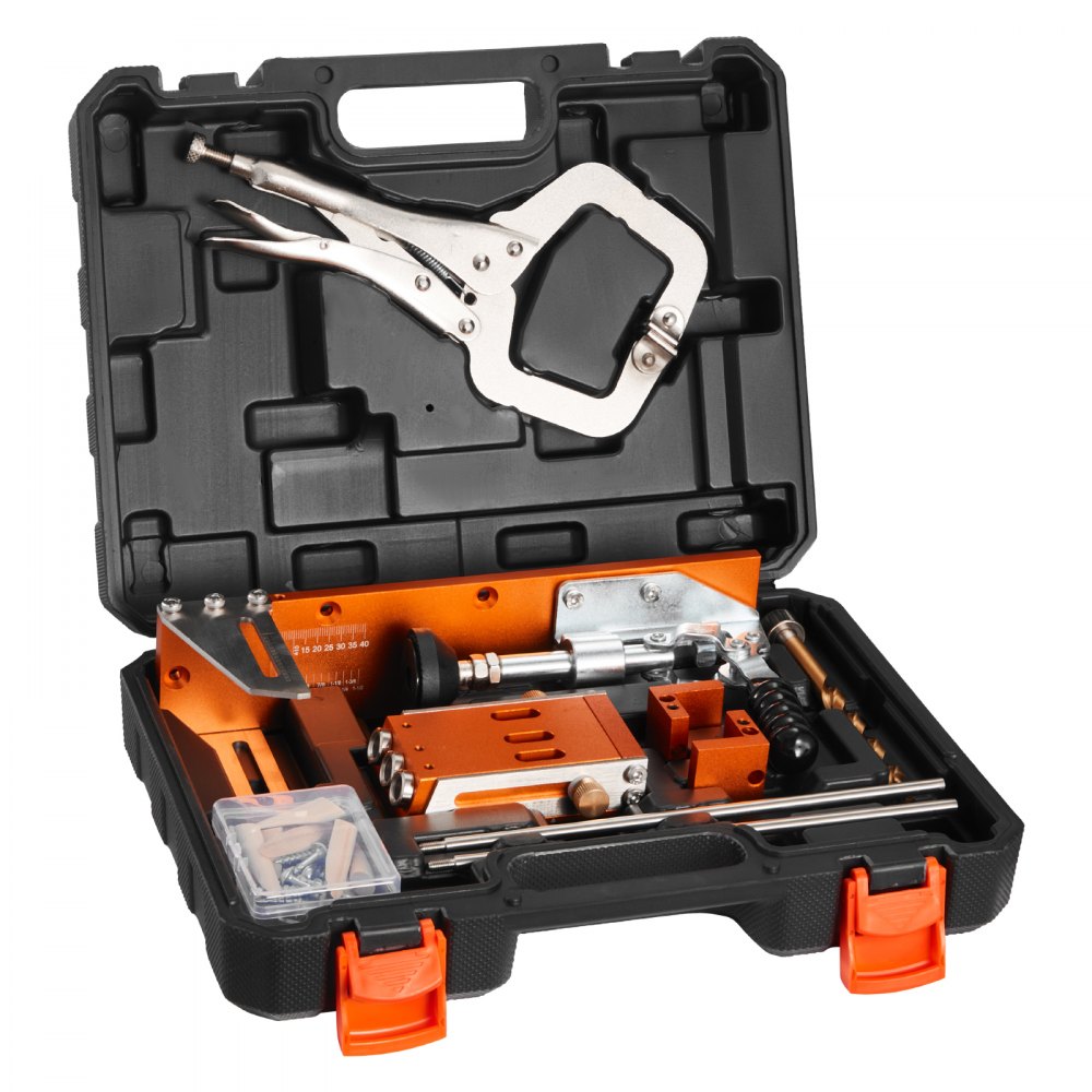 Pocket Hole Jig Kit Pocket Hole Jig Kit 12.7-38.1mm Jig Pocket Hole System with Tool Case C Clamp Step Drill Hex Wrench Drill Stop Ring Square Drive Bit Pocket Hole Jig Kit Pocket Hole Jig Kit 12.7-38.1mm Jig Pocket Hole System with Tool Case C Clamp Step Drill Hex Wrench Drill Stop Ring Square Drive Bit