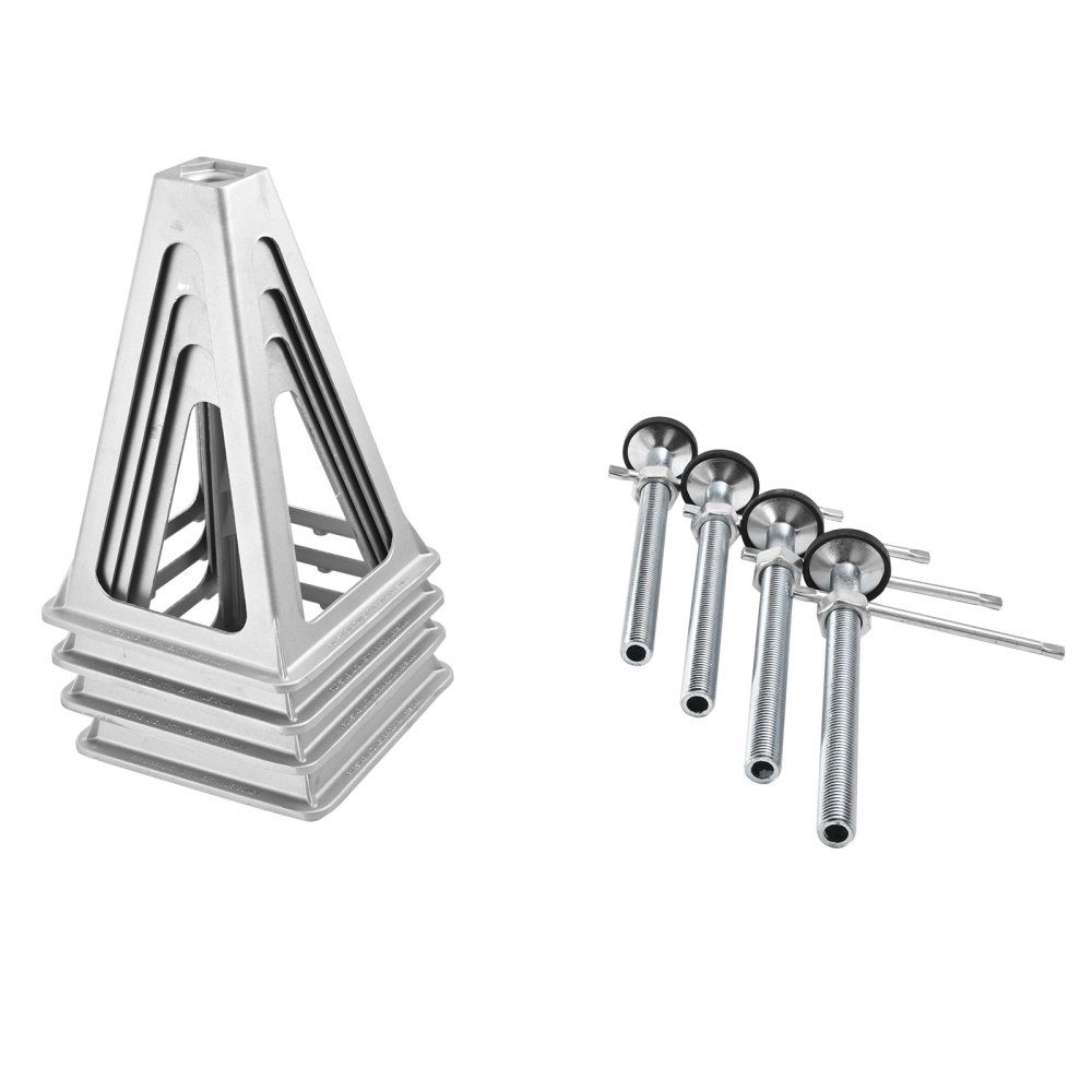 4 Stuk Auto Jack 2.72T Auto Jack Stand Auto Jack 280-435mm Camper Ondersteuning Trailer Jack camper Stabiliserende Ondersteunt