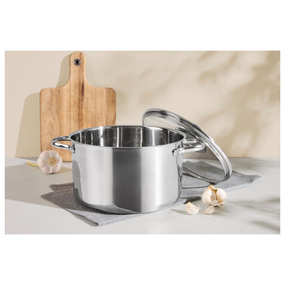 SILVERCREST® Premium-Edelstahltopf, Ø 24 cm