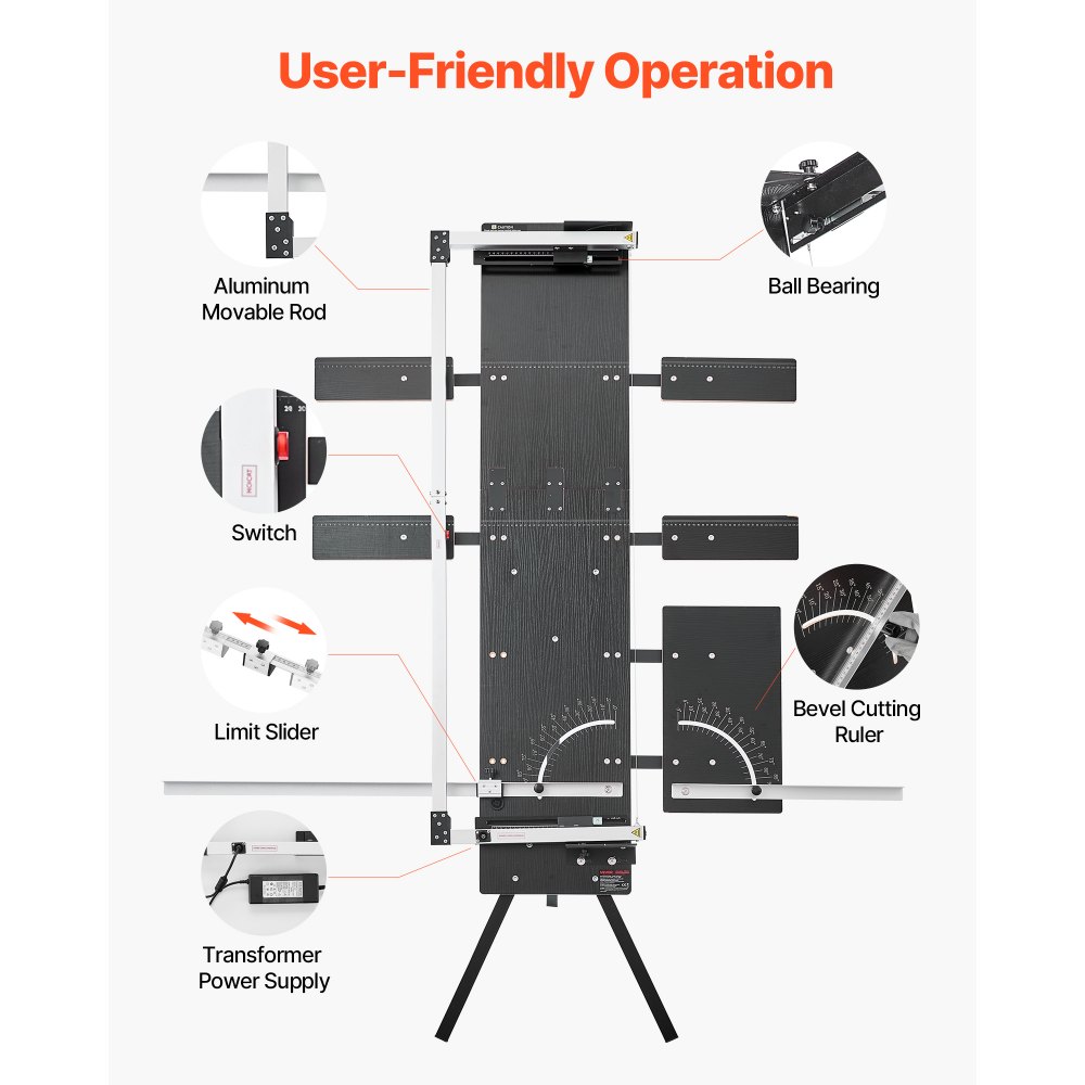 Styrofoam Cutter 200W Hot Wire Cutter with 6 Nickel Chrome Heating Wires Professional Electric Cutting Tool with 1150mm Maximum Cutting Length for Foam Sponge KT Board Styrofoam Cutter 200W Hot Wire Cutter with 6 Nickel Chrome Heating Wires Professional Electric Cutting Tool with 1150mm Maximum Cutting Length for Foam Sponge KT Board