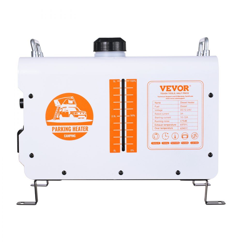 5-8KW Diesel Heater 12V/24V All-in-One Diesel Air Heater with Bluetooth App Control and Remote Control Screen and CO Alarm Fast Heating Portable Diesel Heater for Vehicles