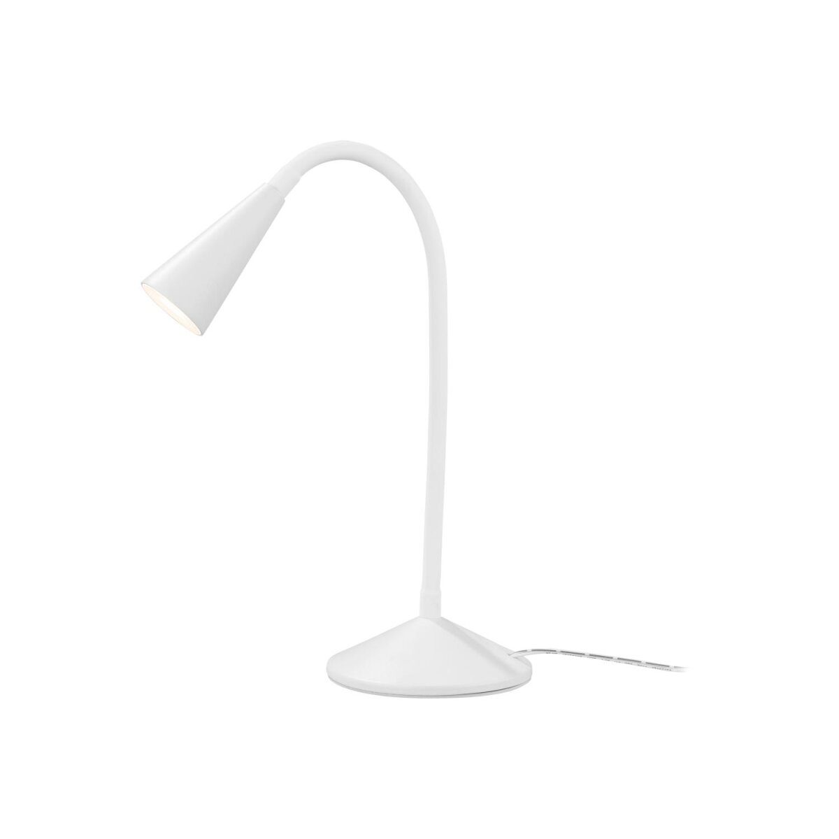 LIVARNO home LED tafellamp, met flexibele metalen hals (wit)