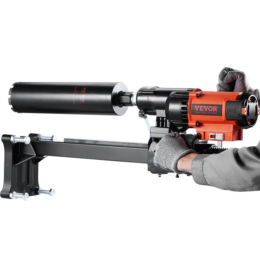 Diamantbohranlage 3200W Diamantkernbohrmaschine Kernbohrmaschine 0-750 U/min Kernbohrmaschine Nass- und Trockenbohren, 20cm Magnetbohrmaschine geeignet zum Bohren von Stahlbeton, Marmor usw