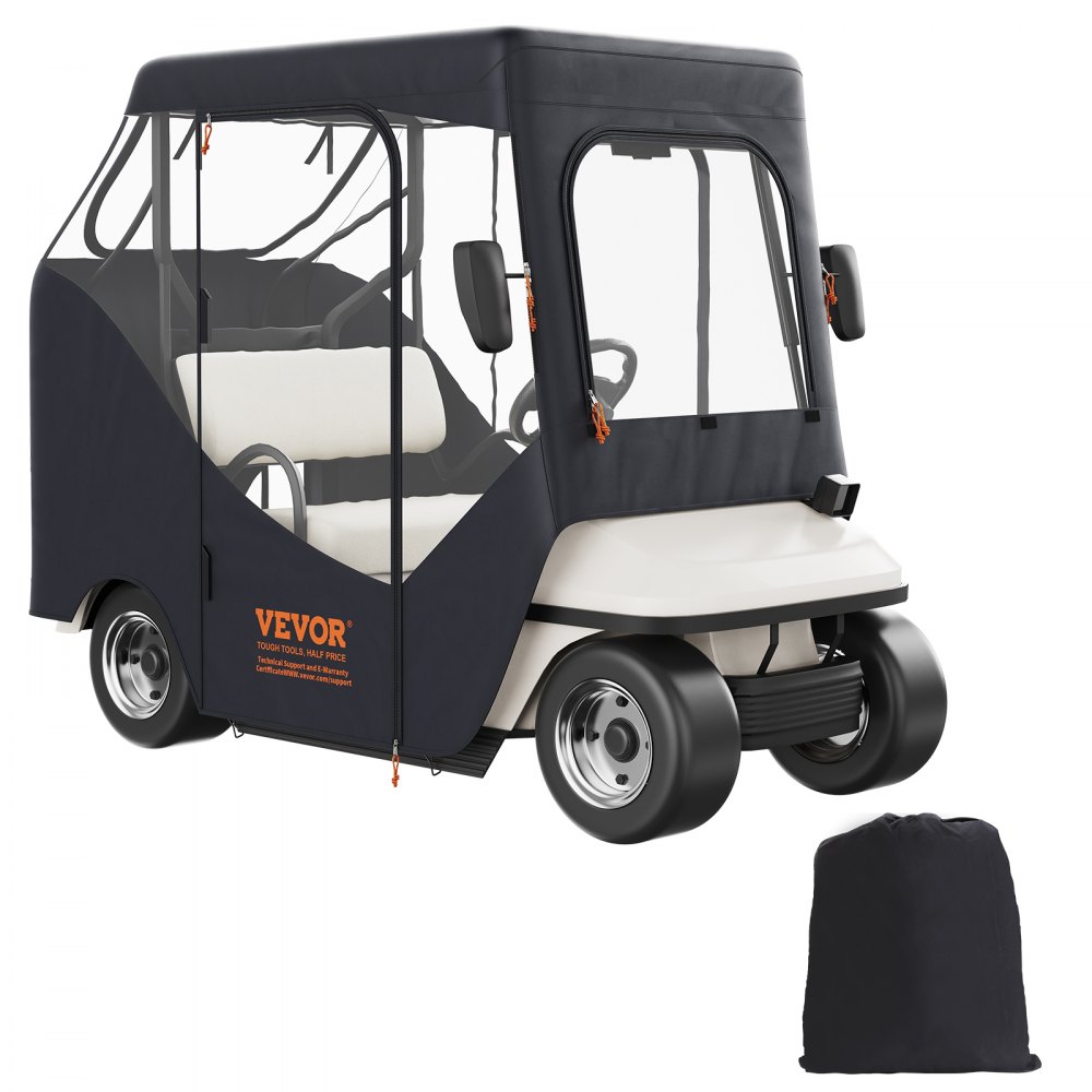 Transparent Golf Cart Rain Cover 2 Person Golf Cart Cover 1495x1230mm 600D Waterproof Portable Mobile Golf Cart Storage Cover Fits EZGO TXT Golf Cart Transparent Golf Cart Rain Cover 2 Person Golf Cart Cover 1495x1230mm 600D Waterproof Portable Mobile Golf Cart Storage Cover Fits EZGO TXT Golf Cart