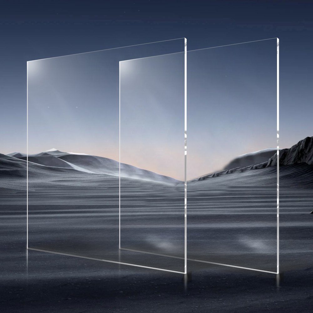 Plexiglas acrylplaat set van 2 plastic platen 610x914mm 6mm dik helder plastic glas voor knutselprojecten Vervangingsglas voor fotolijst DIY-display Gemakkelijk te snijden