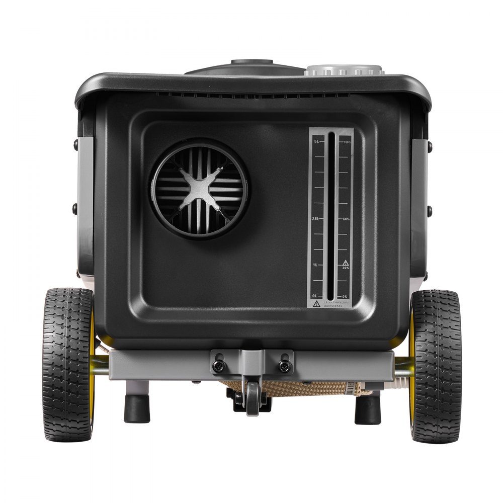 Diesel Heater 5-8KW DC 12V/24V Portable All-in-One Diesel Air Heater with Bluetooth App Control, Remote Control and LCD Screen, Trolley Design, 5L Fuel Tank for Truck