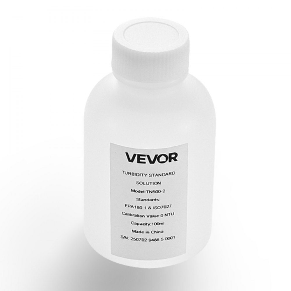 Trübungskalibrierlösung 0 NTU 100 ml, Standard-Trübungslösung zum Nachfüllen von Trübungsmessgeräten, Nulldrift für stabile Konzentration, gebrauchsfertig, geeignet für Weiß-/Rotlicht