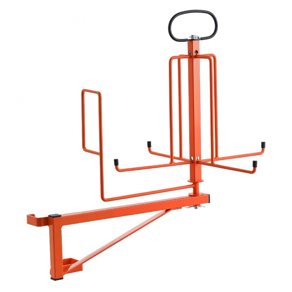 Wire Spool Holder, Floor or Wall Mounted (100/50 lbs), Cable Spool Dispenser, Portable Wire Reel with Handle, Swivel Eyelet, for Cable Transport in Various Conditions