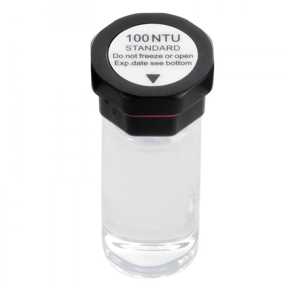 Trübungskalibrierlösung Kit 20/100/400/800 NTU je 20 ml, 4 Stück Standard-Nachfülllösung für Trübungslösung für TN2000-Trübungsmessgerät, stoßfester Schutzeinsatz, versiegeltes Flaschendesign