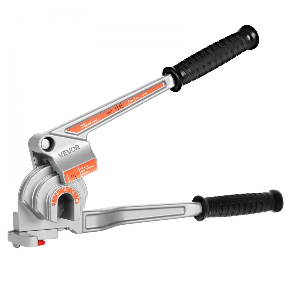 Pijpenbuiger, 6,35/9,525/12,7 mm OD, 3-in-1 pijpenbuiger met handmatig niveau, 180° buiggereedschap voor koperen aluminium buizen voor autoreparatie, HVAC, airconditioning