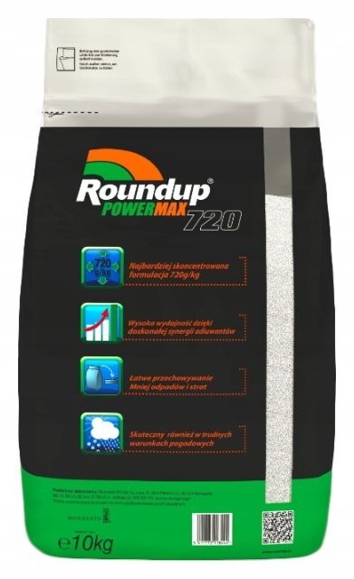 ROUNDUP PowerMax 720 herbicyd w granulacie 10 kg ROUNDUP PowerMax 720 herbicyd w granulacie 10 kg