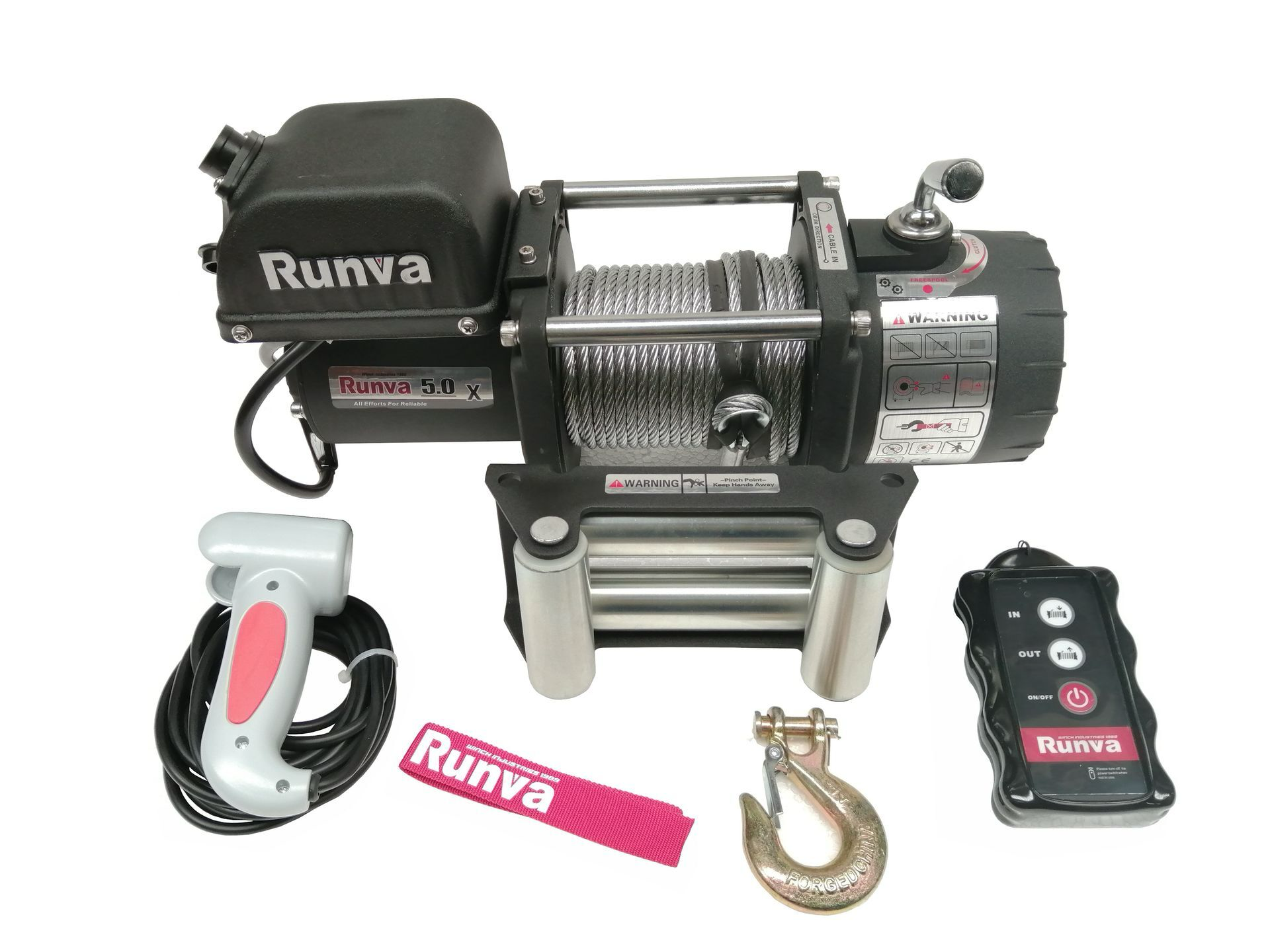 Runva EWX5000U 12V Elektrowinde – robuste Leistung für schwere Arbeiten