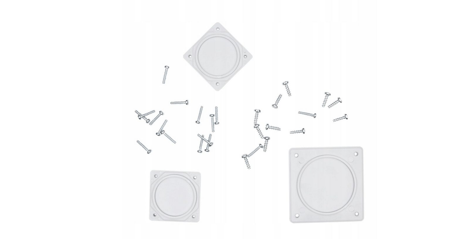 Empty housing electrical wall distributor modular set