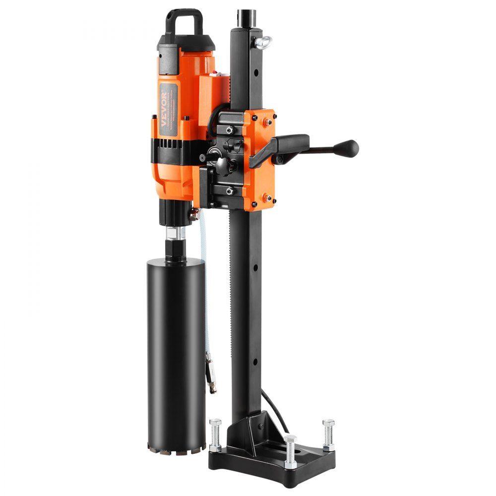 Kernbohrmaschine Diamant-Kernbohrmaschine mit Bohrdurchmesser 2-30 cm mit Ständer und Kernbohrmaschine, 3500 W robuste Betonkernbohrmaschine, Nass- und Trockenanwendung für Betonsteine