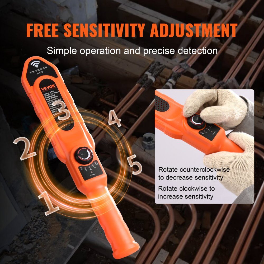 Pipe Blockage Detector Pipe Blockage Detector Pipe Cleaner ABS Case Pipe Inspection Organizer 30m Cable Detection Distance for Non-Metallic Pipes 0-40cm Metal Pipes 0-15cm