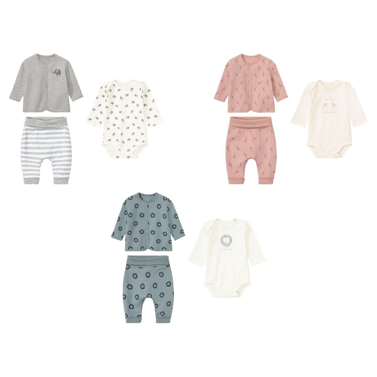 BELLYBUTTON Baby-Geschenkset für Mädchen/Jungen, mit Bio-Baumwolle