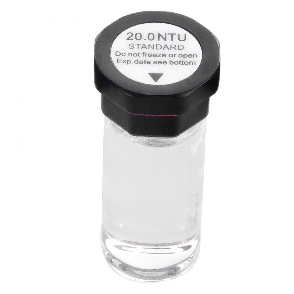 Trübungskalibrierlösung Kit 20/100/400/800 NTU je 20 ml, 4 Stück Standard-Nachfülllösung für Trübungslösung für TN2000-Trübungsmessgerät, stoßfester Schutzeinsatz, versiegeltes Flaschendesign