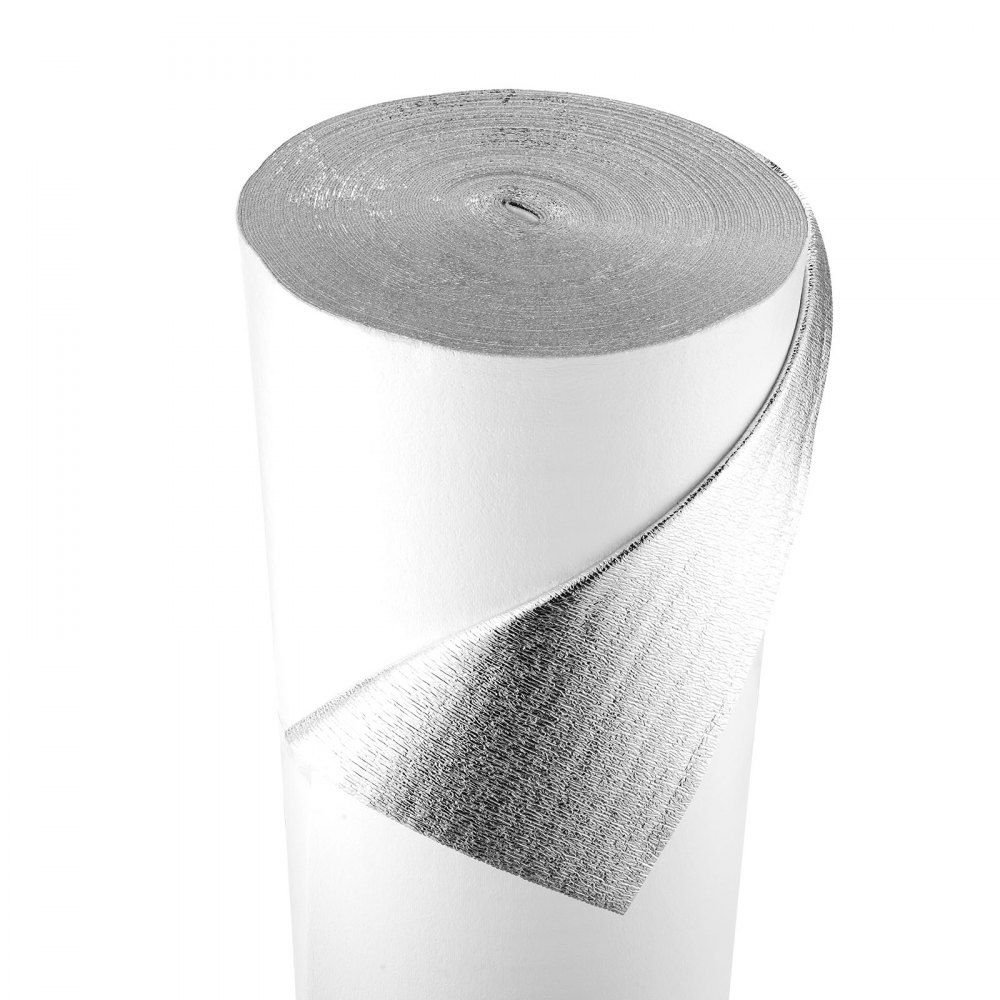 Film isolant Film réfléchissant avec noyau en mousse EPE Film isolant de 3 mm 122 cm x 76,2 m Feuille d'aluminium + Film PE Protection réfléchissante thermique Rouleau d'isolation thermique Portes de garage Fenêtres Toits de camping-car Film isolant Film réfléchissant avec noyau en mousse EPE Film isolant de 3 mm 122 cm x 76,2 m Feuille d'aluminium + Film PE Protection réfléchissante thermique Rouleau d'isolation thermique Portes de garage Fenêtres Toits de camping-car