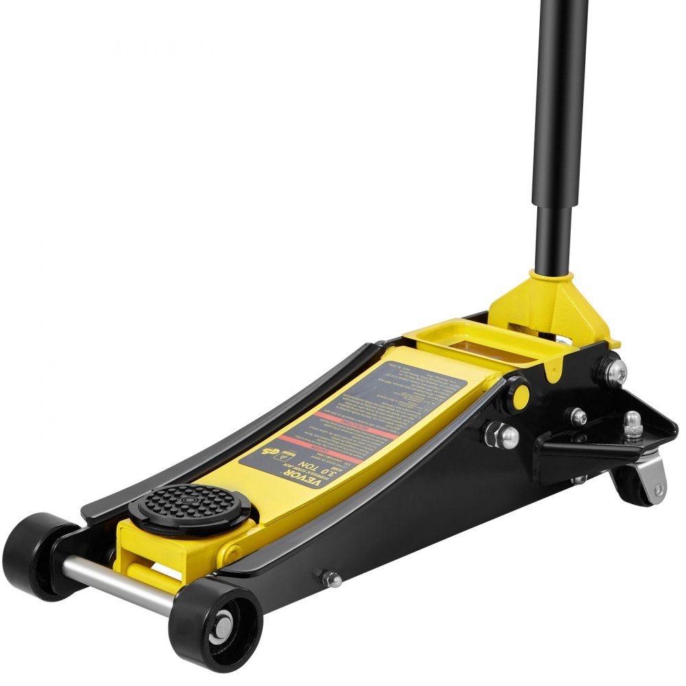 Car Jack, 3 Ton Low Jack Heavy Duty Steel Racing Car Jack with Dual Piston Quick Lift Pump, Jack Lift Range 3.35"-19.69