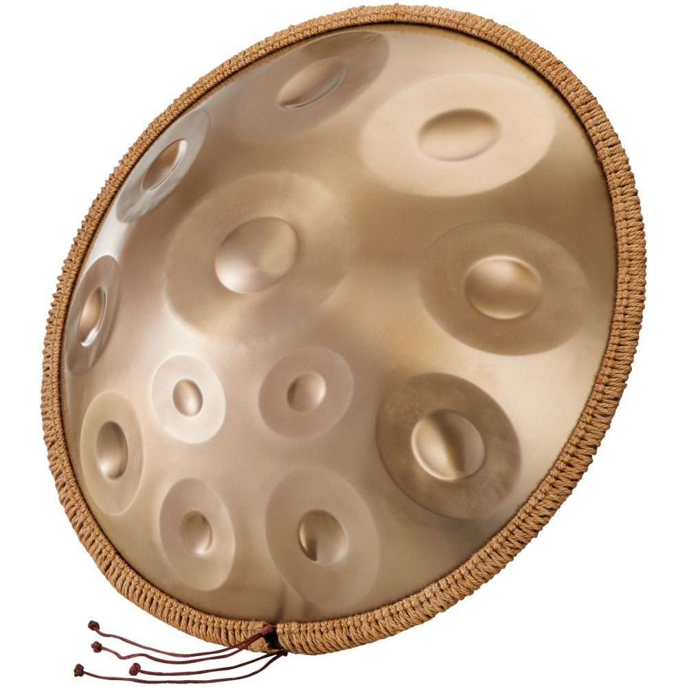 Handpan, 55cm, 12 Notes, D Minor Hand Drum, Drum Instrument with Mallets, 440Hz Handpan Stand and Carry Bag, Healing Steel Sound Drum, Percussion Instruments for Adults and Beginners