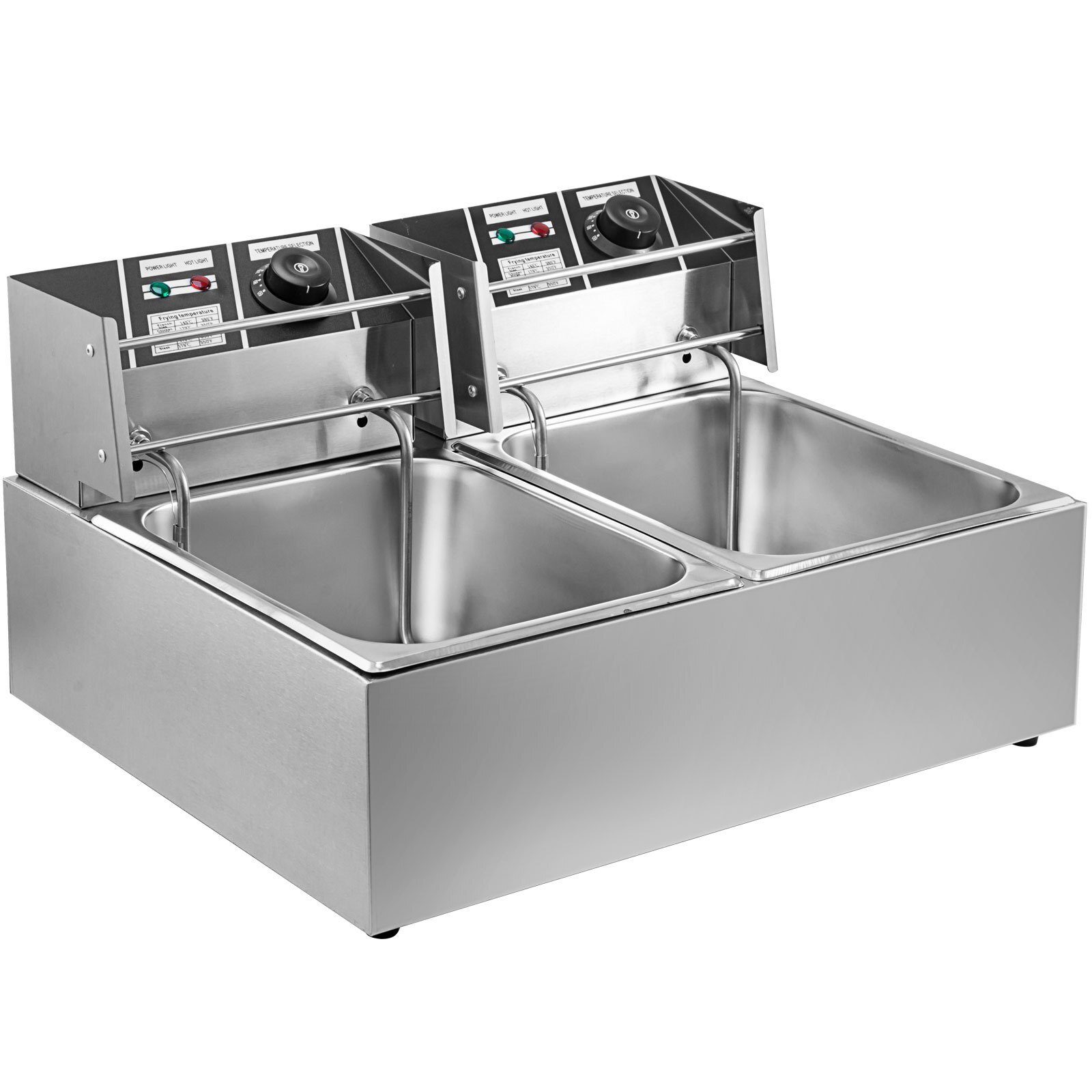 Fritteuse Imbiss Twin Elektrische Fritteuse 2x6l 5000W 220V Restaurant Food Truck Bistro