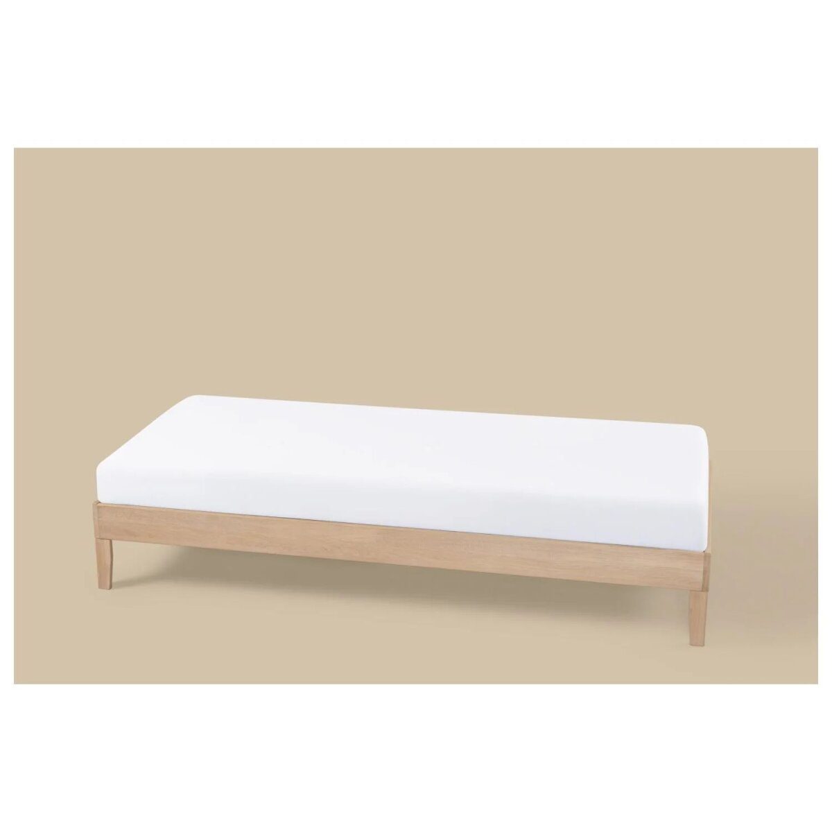LIVARNO® Jersey-Spannbettlaken, 90-100 x 200 cm, weiß