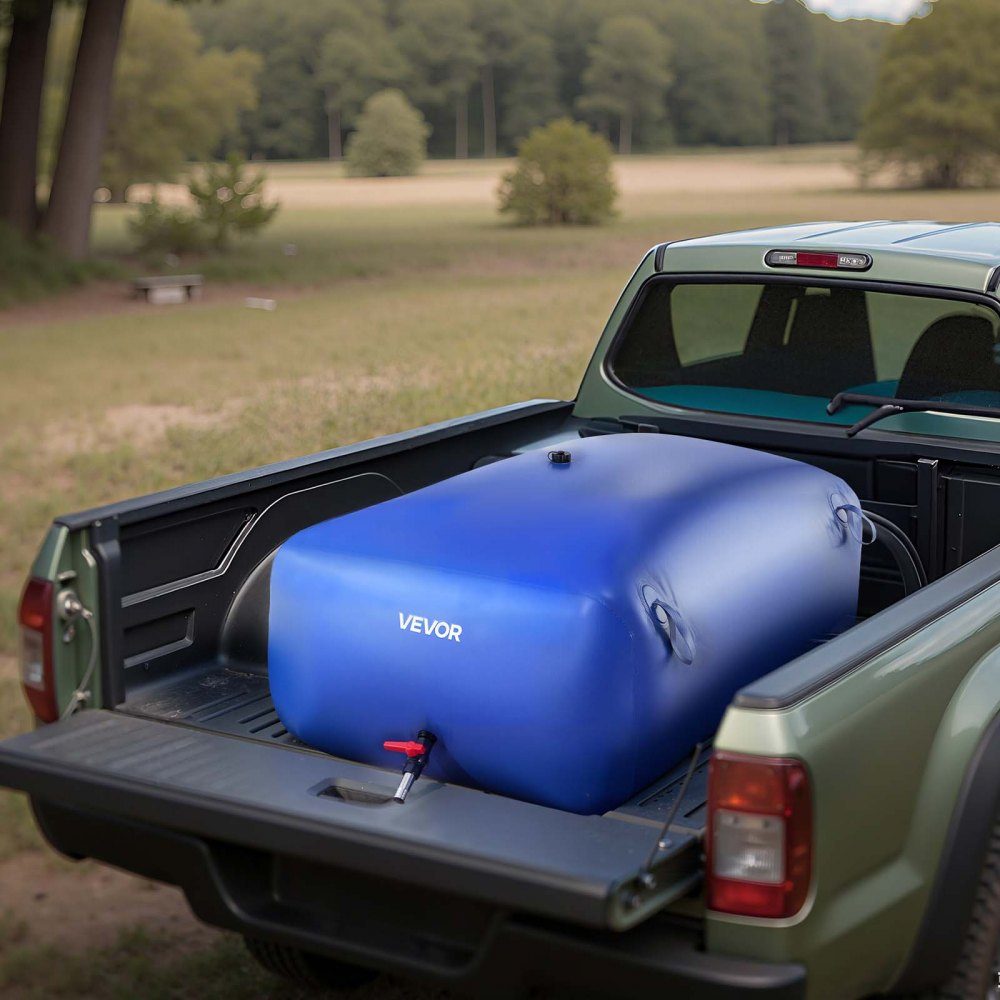 Conteneur de stockage de vessie d'eau 540 L, sac de stockage d'eau en PVC 1000D durable, vessie de stockage d'eau, idéal pour le camping, l'arrosage du jardin, les camping-cars et les urgences, bleu