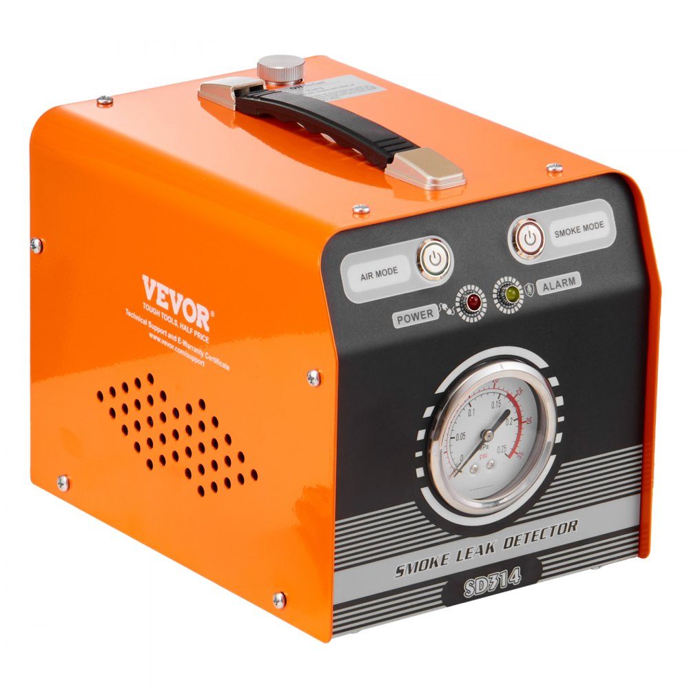 Auto Nebelmaschine Rauchmaschine Leckdetektor 8 L/min, Auto Nebelmaschine Luftmodus & Rauchmodus Zwei Modelle, Leckdetektor mit Manometer & Luftpumpen, 12V Leckdetektor Rauchmaschine
