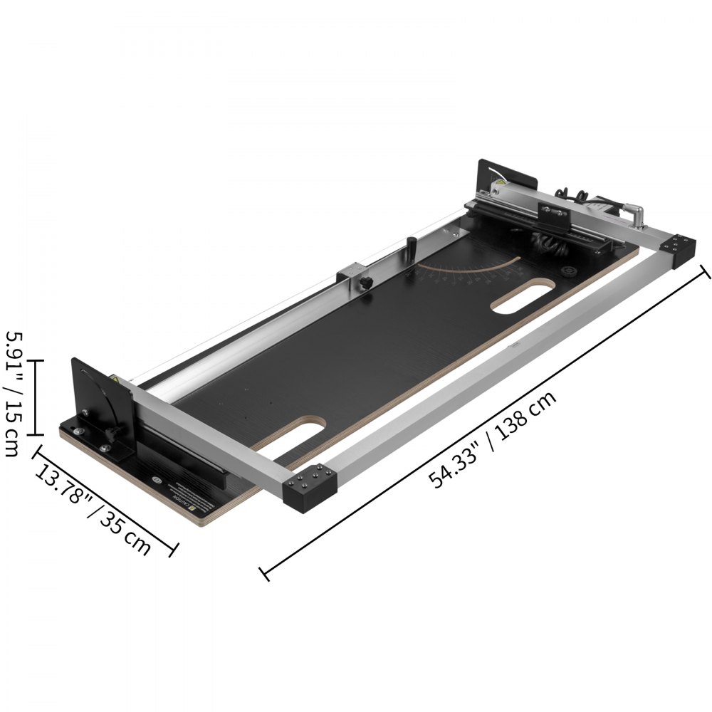 Piepschuimsnijder, 200 W schuimsnijder van aluminiumlegering, 360 ℃ piepschuimsnijder van nikkelchroomlegering, 38 V uitgangsspanning, snijdikte 420 mm. Groefmachine voor professionals of doe-het-zelvers