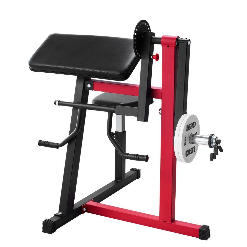 Banc de curl Preacher, banc de curl biceps 2 en 1 et machine d'extension de triceps, station de biceps isolée avec bras assis, banc de musculation, équipement d'entraînement de gymnastique à domicile