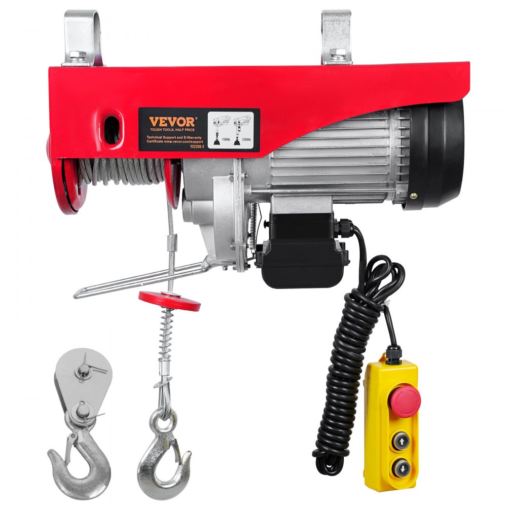 Wciągarka elektryczna 230 V, wysokość podnoszenia od 500 kg do 1000 kg, wciągarka z silnikiem linowym 12 m, silnik rolkowy o mocy 1600 W, prędkość podnoszenia 10 m/min, wciągarka ze zdalnym sterowaniem przewodowym, wciągnik linowy, wciągnik łańcuchowy Wciągarka elektryczna 230 V, wysokość podnoszenia od 500 kg do 1000 kg, wciągarka z silnikiem linowym 12 m, silnik rolkowy o mocy 1600 W, prędkość podnoszenia 10 m/min, wciągarka ze zdalnym sterowaniem przewodowym, wciągnik linowy, wciągnik łańcuchowy