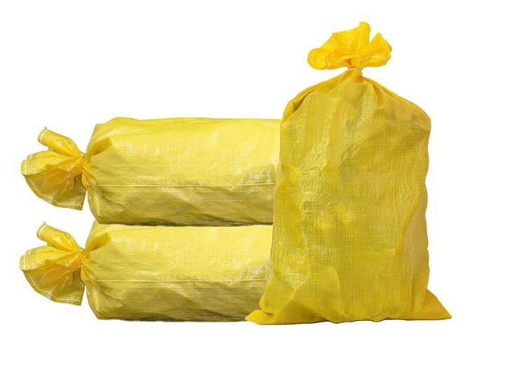 30 x 50 kg de céréales, de maïs, de charbon, de céréales, d'agriculture, de conception robuste, sacs en polypropylène (PP), jaune