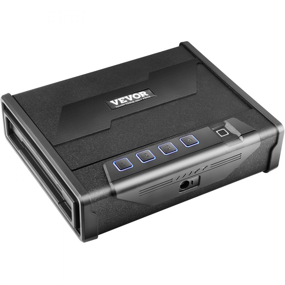 Gun Safe, Gun Case, Portable 2 Gun Gun Safe, Fingerprint, Key or Password, Cold Rolled Steel Gun Safe, 260x180x50mm, Gun Cabinet Wall Safe