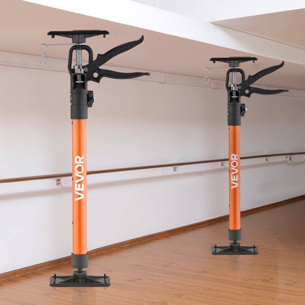 Einhand-Stütze, 2 Stück, Deckenstütze 53–155 cm, Teleskop-Stahlstütze, Montagestütze bis 70 kg Tragkraft für die Installation von Schränken, Heben von Trockenbauwänden, Frachtstangen Einhand-Stütze, 2 Stück, Deckenstütze 53–155 cm, Teleskop-Stahlstütze, Montagestütze bis 70 kg Tragkraft für die Installation von Schränken, Heben von Trockenbauwänden, Frachtstangen