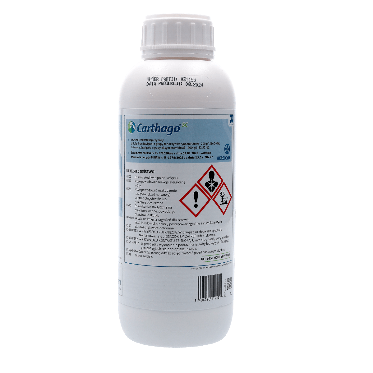 Carthago SC (Diflufenican, Flufenacet) Globachem – herbicide