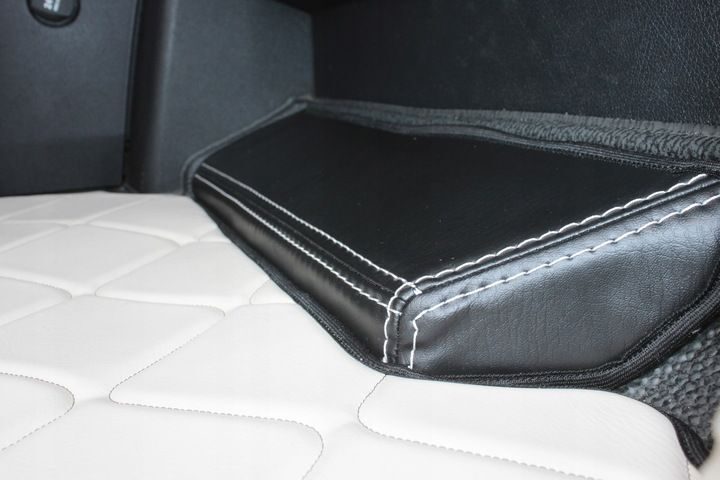 Handgefertigter Mercedes Actros MP4 Fußmatten Teppich Komplettset Leder Beige Komplettset mit Türverkleidungsgriff Starterset