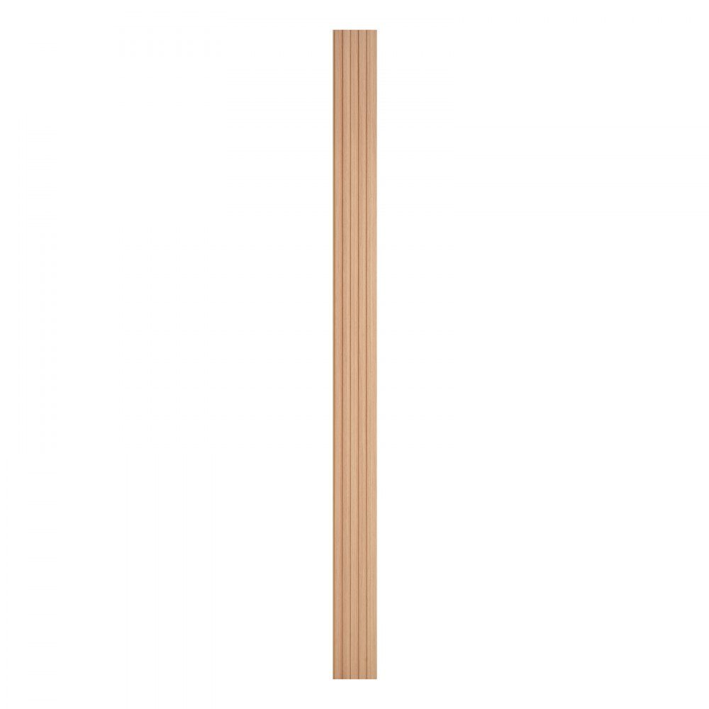 Panele akustyczne, Panele akustyczne, 2450 x 166 mm, Panele ścienne z drewna akcentowanego WPC do nowoczesnych ścian wewnętrznych, Panele ścienne z efektem drewna do stylowego wystroju i redukcji hałasu, Drewno jesionowe, Zestaw 8 sztuk