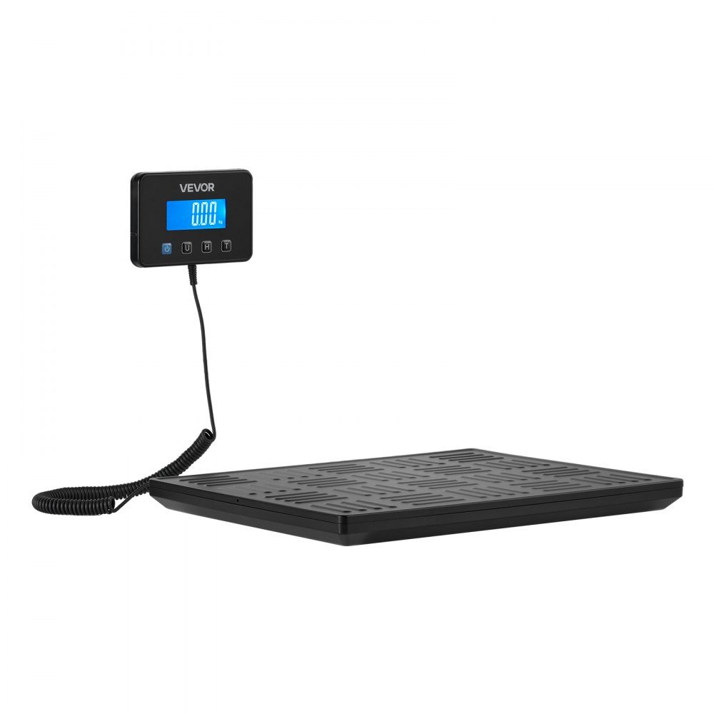 Digital Parcel Scale 20/100g Double Accuracy 300kg Platform Scale with Hold/Tare Function and LCD Display for Parcels, Postage, Luggage, Battery and Charging Cable Included