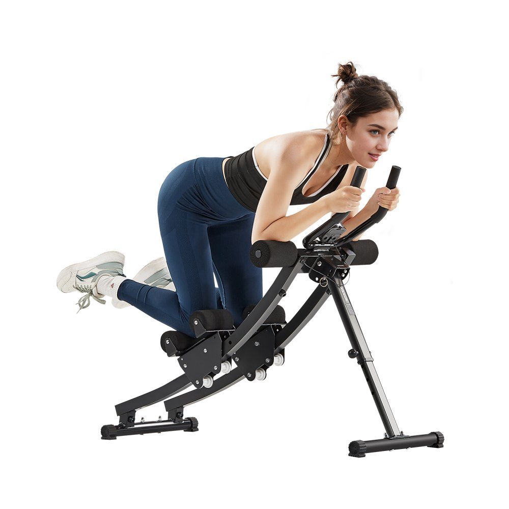 Bauchtrainingsgerät, Bauchtrainer, AB-Maschine für Fitnessstudio, Bauchtrainer mit 200 kg Gewichtskapazität, Bauchtrainer für Krafttraining, faltbares, verstellbares Fitnessgerät