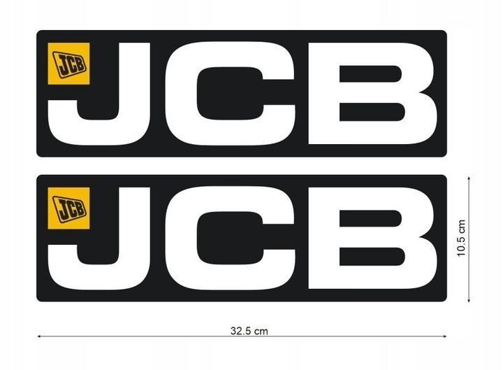 Jeu d'autocollants pour un bras de pelle JCB etc.